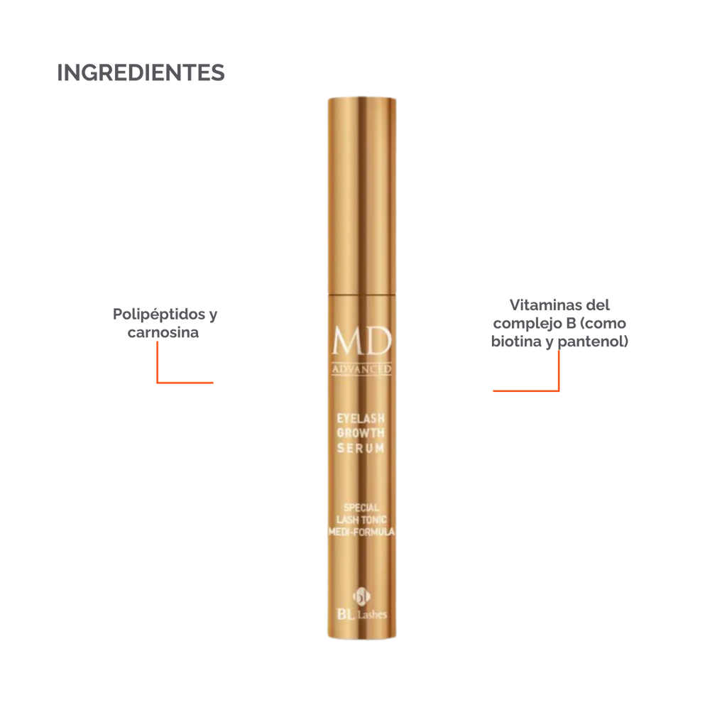 MD Advanced: Suero Avanzado para el Crecimiento de Pestañas BL Lashes®