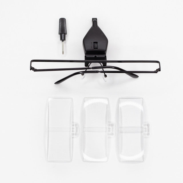 Magnifier Glass DLUX Professional – Lupa iluminada con LEDs para extensiones de pestañas