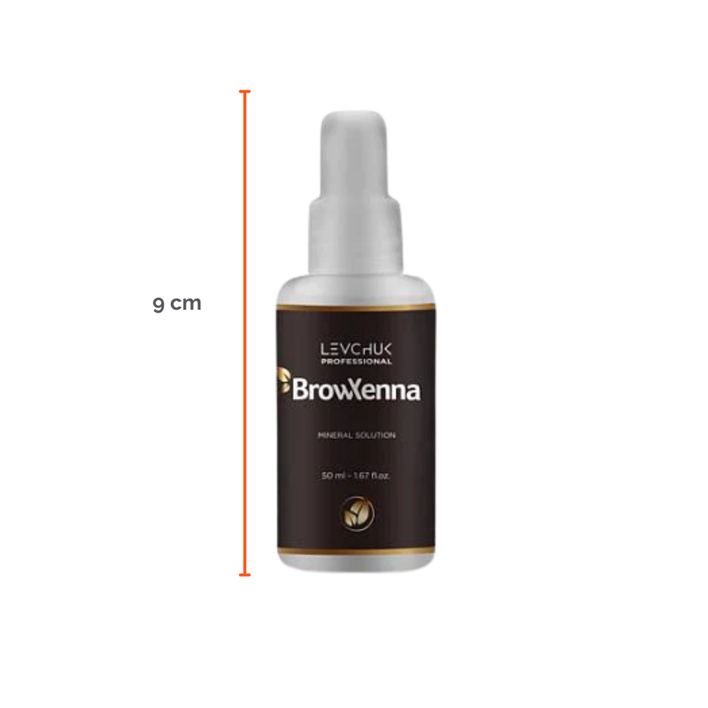Mineral solution for henna mixing 50 ml, BrowXenna
activador profesional y puro, formulado para mezclar con henna de cejas, que potencia la pigmentación y duración sin impurezas.