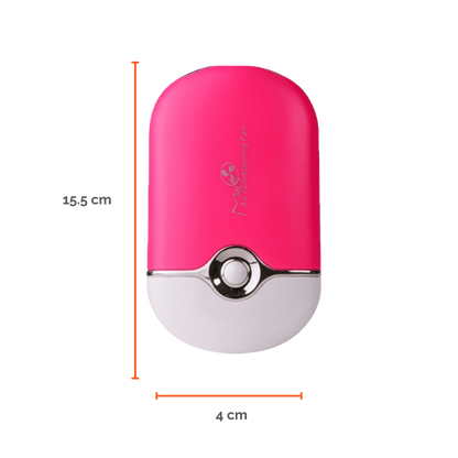 Mini Fan Dlux Professional ventilador USB portátil para curado adhesivo de extensiones de pestañas