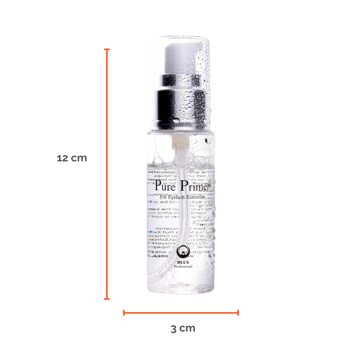 Pure Primer DLUX Preparador Extensiones Pestañas Limpieza Profesional Adhesión Alta Calidad