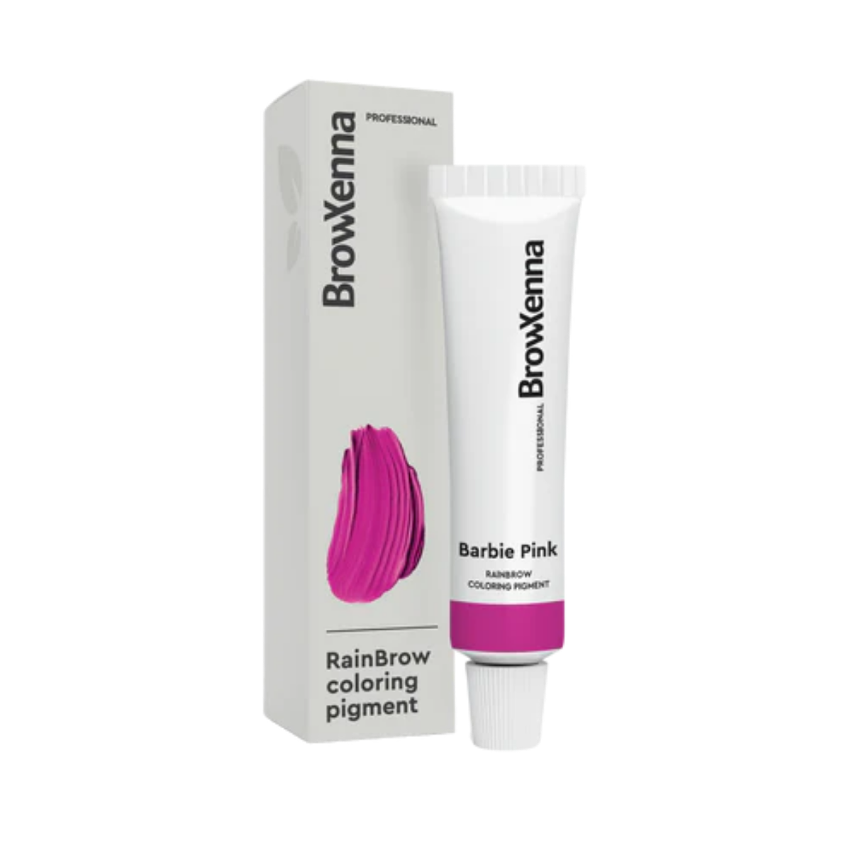 Frasco de 30 ml de Pigmento Directo BrowXenna RainBrow para cejas – fórmula sin oxidante, con textura cremosa y tonos vibrantes para tintado preciso.