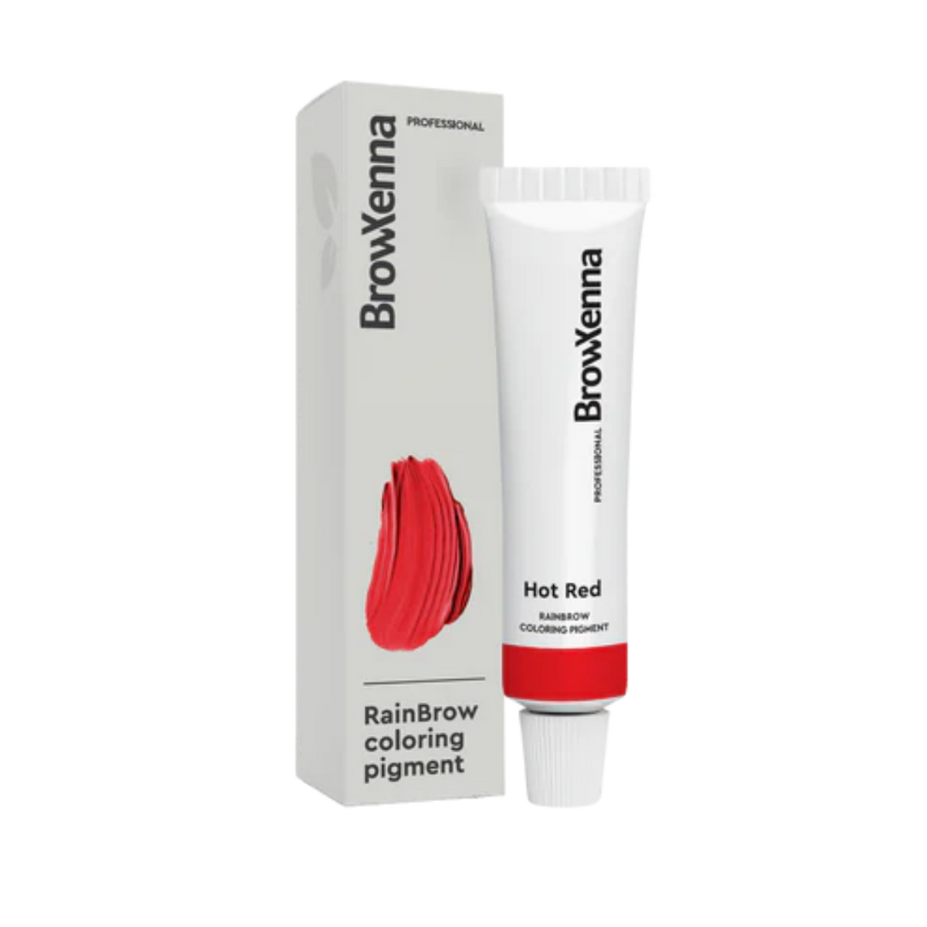 Frasco de 30 ml de Pigmento Directo BrowXenna RainBrow para cejas – fórmula sin oxidante, con textura cremosa y tonos vibrantes para tintado preciso.