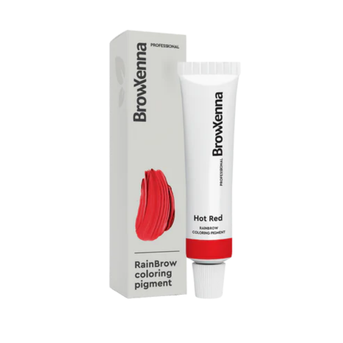 Frasco de 30 ml de Pigmento Directo BrowXenna RainBrow para cejas – fórmula sin oxidante, con textura cremosa y tonos vibrantes para tintado preciso.