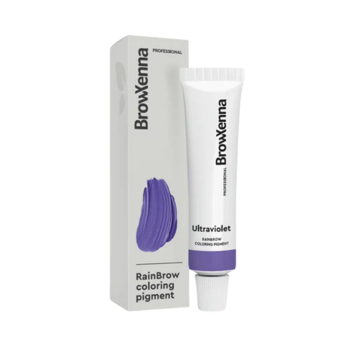 Frasco de 30 ml de Pigmento Directo BrowXenna RainBrow para cejas – fórmula sin oxidante, con textura cremosa y tonos vibrantes para tintado preciso.