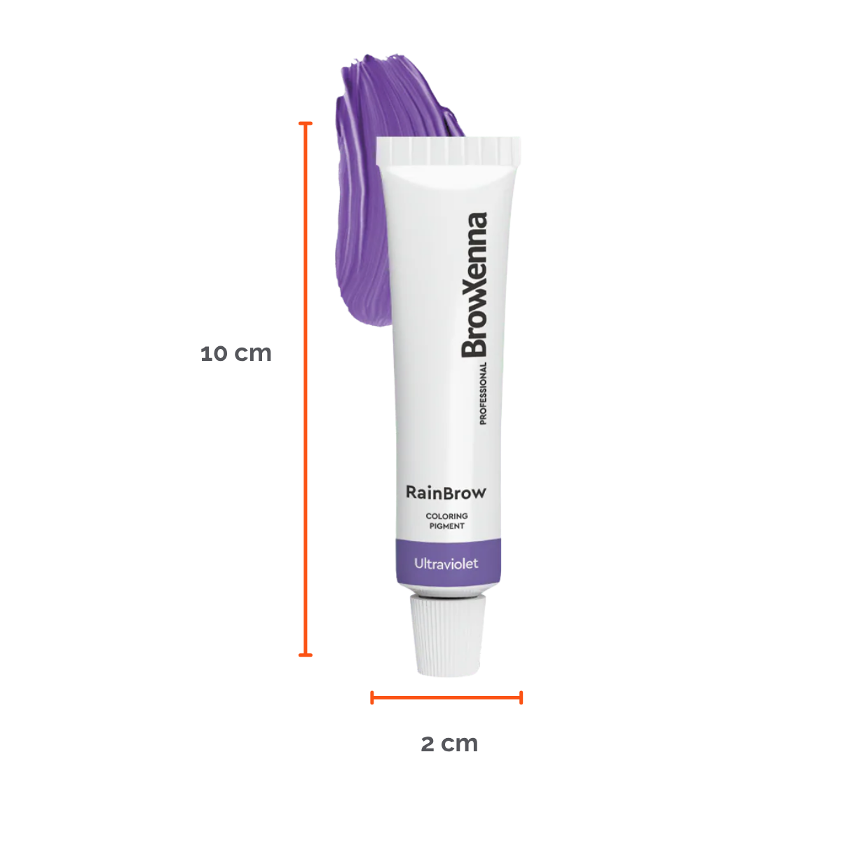 Frasco de 30 ml de Pigmento Directo BrowXenna RainBrow para cejas – fórmula sin oxidante, con textura cremosa y tonos vibrantes para tintado preciso.