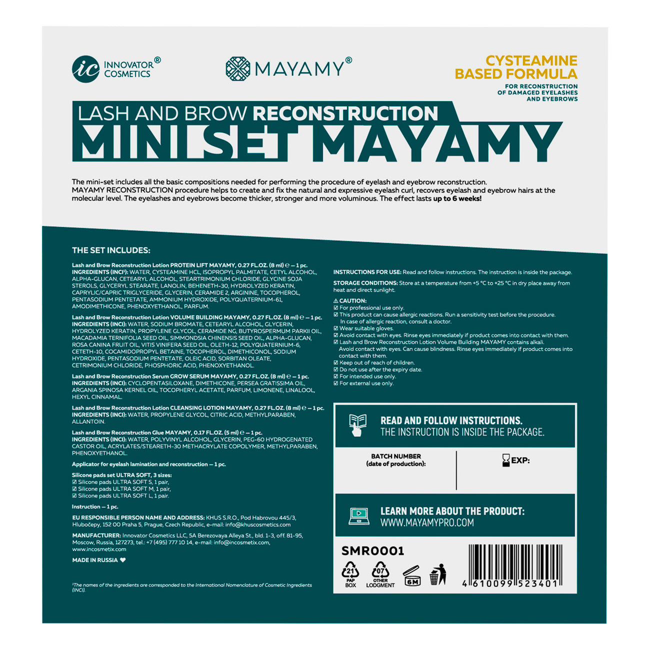 Mayamy Mini Lash & Brow Protein Reconstruction Kit