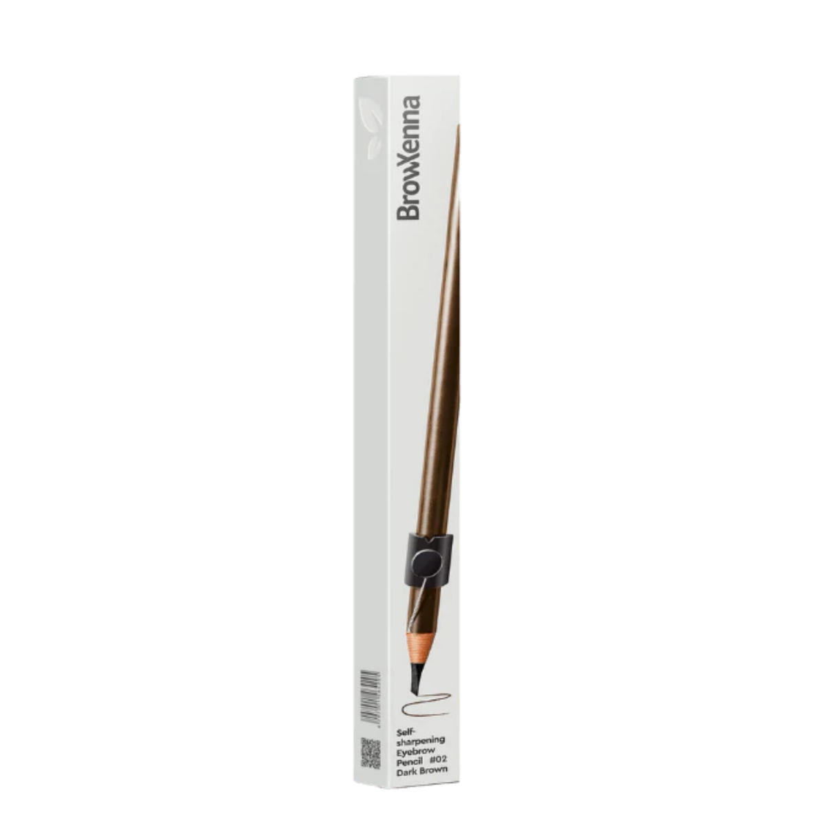 Lápiz de Cejas Auto‑afilable BrowXenna® en mano profesional, mostrando sistema de afilado automático y precisión en delineado.