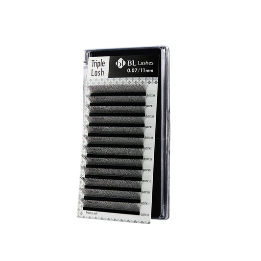 Extensión de pestaña Triple Lash- Volumen Tecnológico Curvatura C