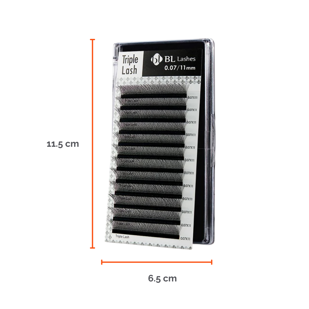Extensión de pestaña Triple Lash- Volumen Tecnológico Curvatura D