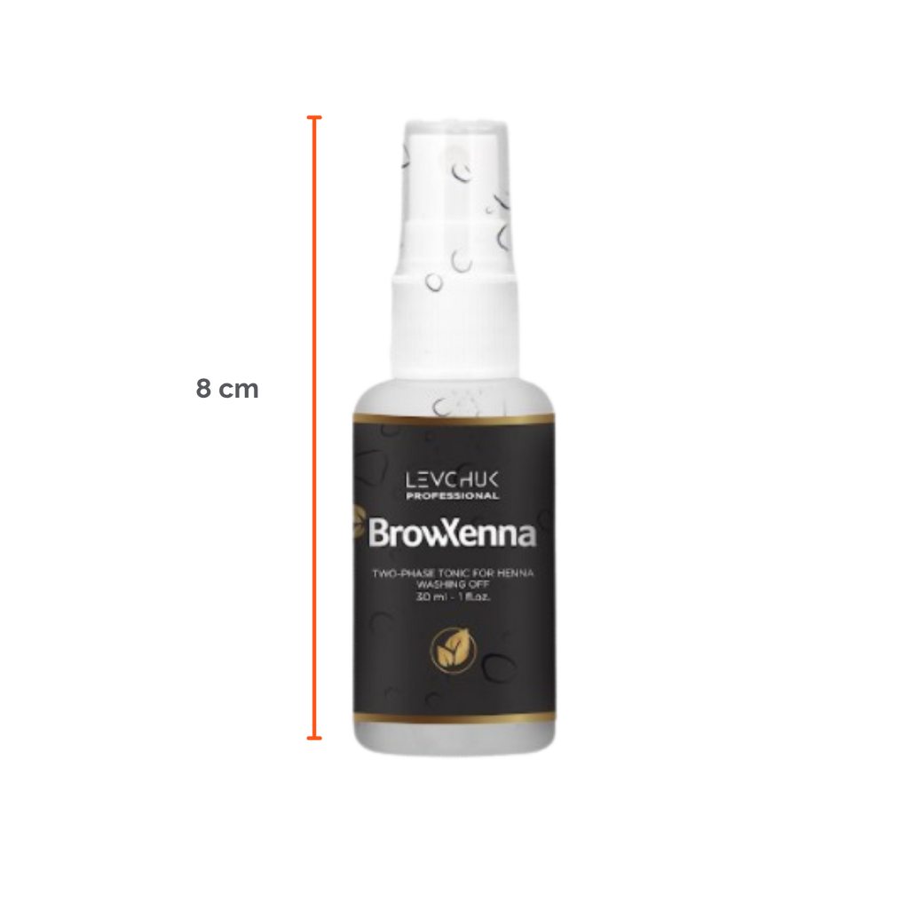 Two Phase Tonic BrowXenna 30 ml-solución bifásica profesional para eliminar henna y tintes de cejas de forma efectiva, suave e hidratante, ideal para preparaciones y correcciones en cabina.