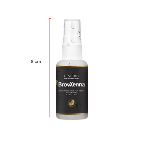 Two Phase Tonic BrowXenna 30 ml-solución bifásica profesional para eliminar henna y tintes de cejas de forma efectiva, suave e hidratante, ideal para preparaciones y correcciones en cabina.