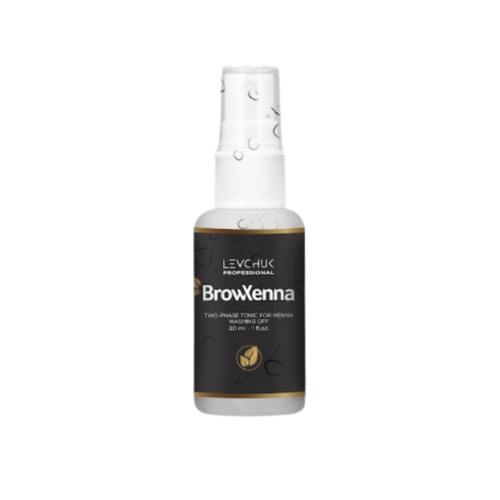 Two Phase Tonic BrowXenna 30 ml-solución bifásica profesional para eliminar henna y tintes de cejas de forma efectiva, suave e hidratante, ideal para preparaciones y correcciones en cabina.