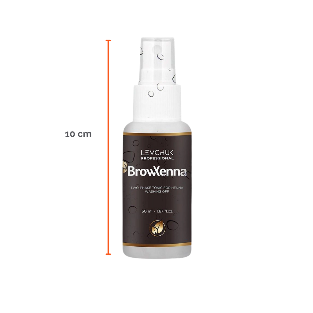 Two Phase Tonic BrowXenna 50 ml-solución bifásica profesional para eliminar henna y tintes de cejas de forma efectiva, suave e hidratante, ideal para preparaciones y correcciones en cabina.