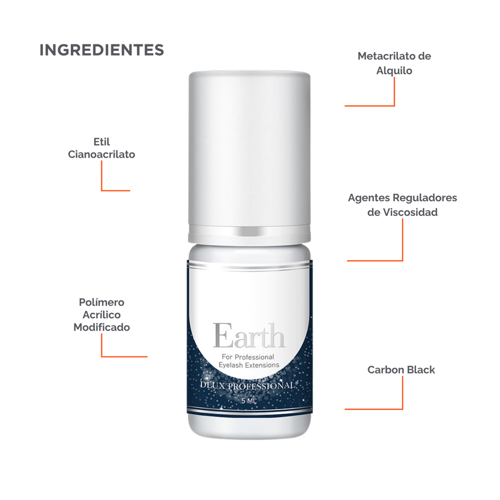 Botella de Moon Adhesive DLUX Universe de 3 ml / 5 ml, adhesivo negro de alta gama para extensiones de pestañas, envase profesional con gotero