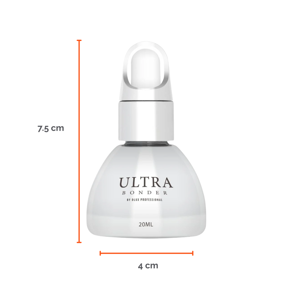 Ultra Bonder DLUX Professional bond sealant extensión pestañas retención prolongada bajo humo secado rápido flexible ojos sensibles
