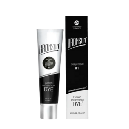 Bronsun Eyelash and Eyebrow Dye, tinte en gel para cejas y pestañas con efecto henna. Coloración intensa y duradera hasta 7 días en la piel y 7 semanas en los vellos. Fórmula sin amoníaco, ideal para profesionales y uso en casa