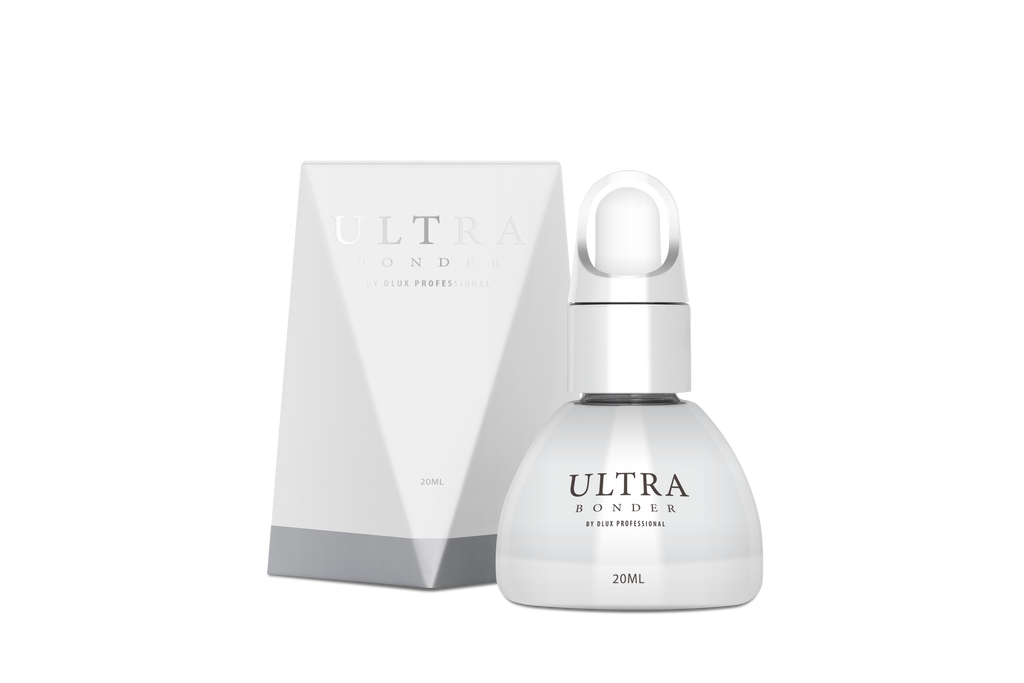 Ultra Bonder DLUX Professional bond sealant extensión pestañas retención prolongada bajo humo secado rápido flexible ojos sensibles
