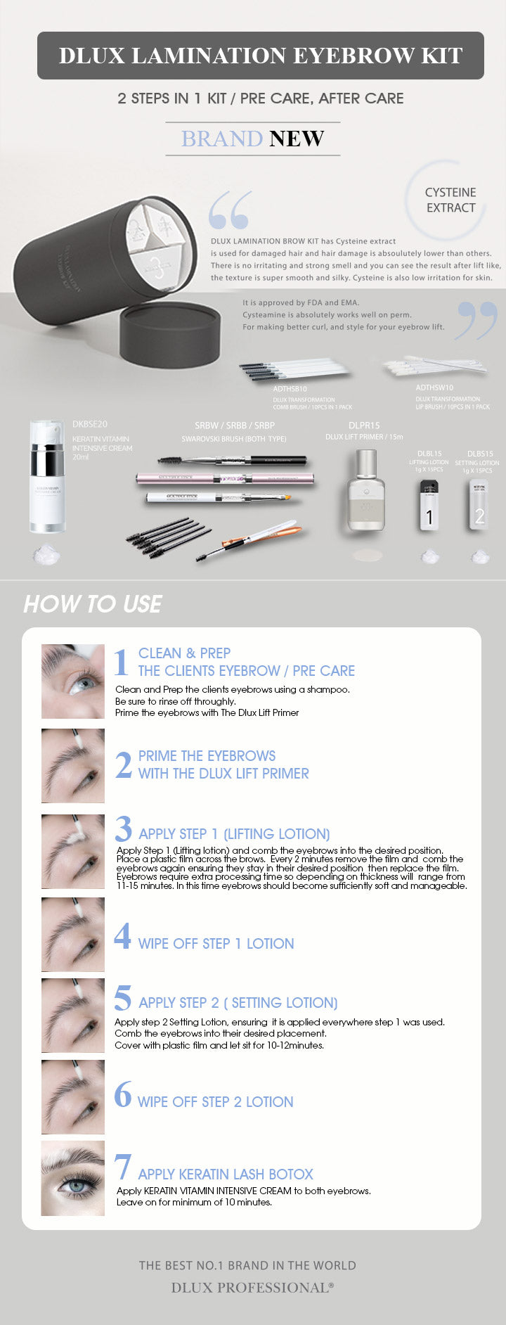 Dlux Lamination Eye Brow Kit